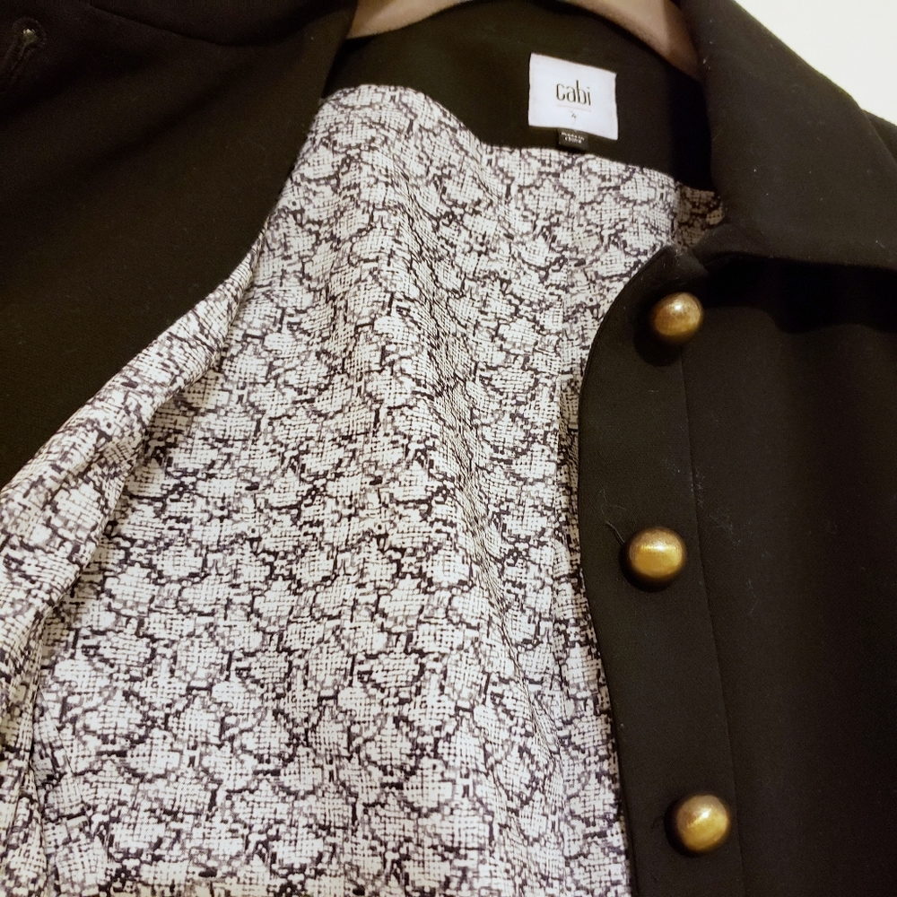 Cabi Black Abbott Fitted Button Down Jacket - image 6